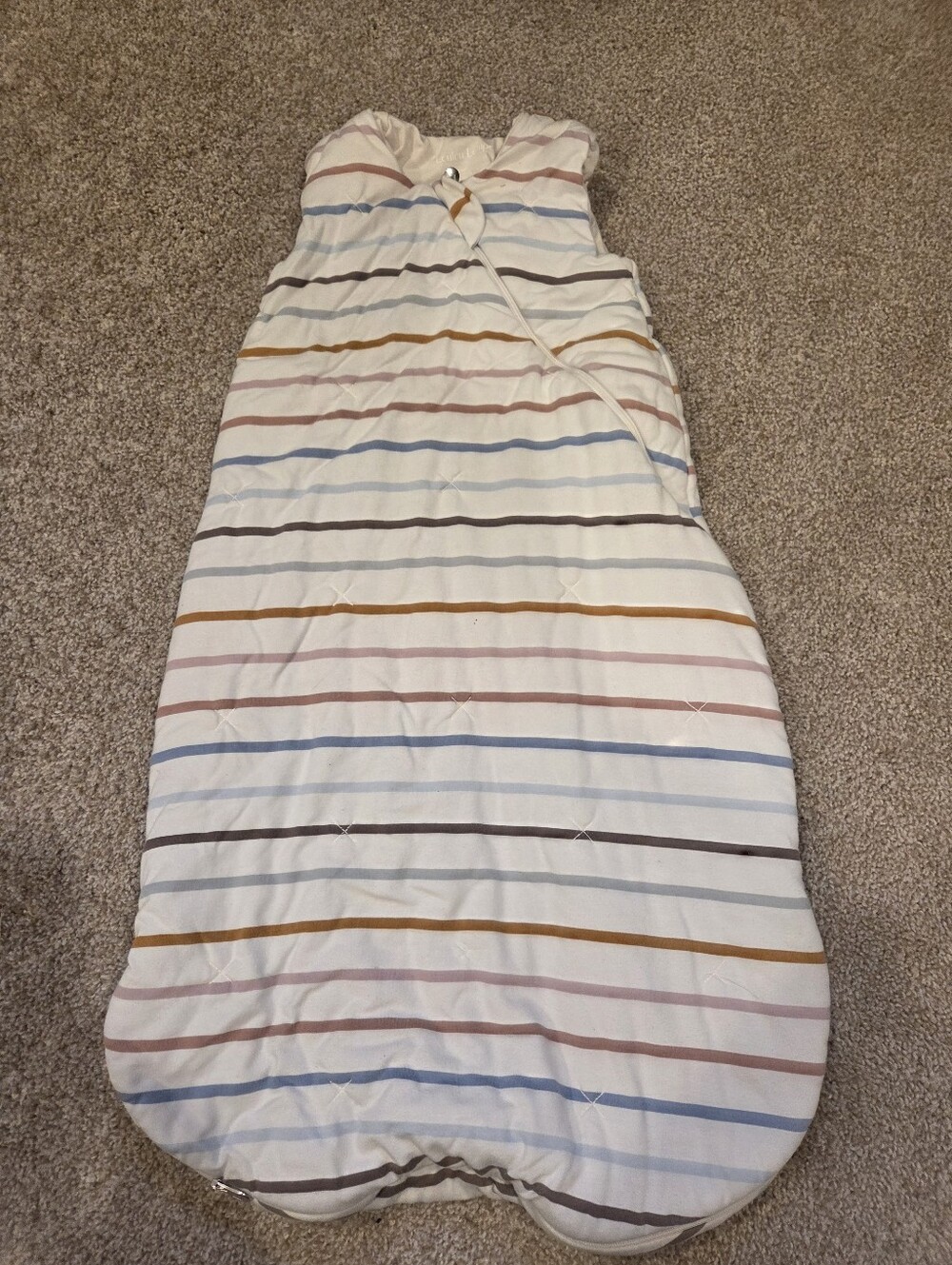 ​Loulou Lollipop Tencel Organic Cotton Sleep Bag Sack 0-6M Stripe 1.0 TOG
